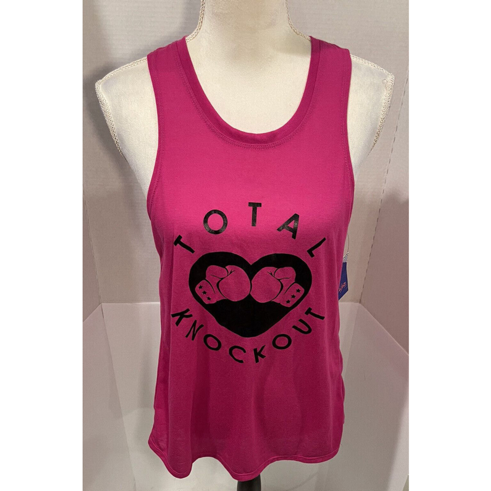 Women’s City Streets Activewear Tank “Total Knockout” - Pink - Size S